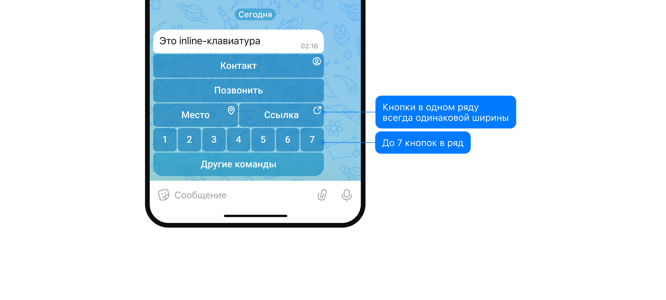 Inline-клавиатура в чат-боте
